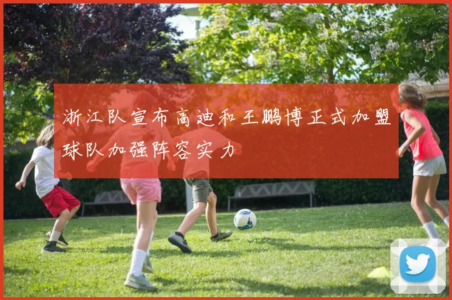 浙江队宣布高迪和王鹏博正式加盟球队加强阵容实力